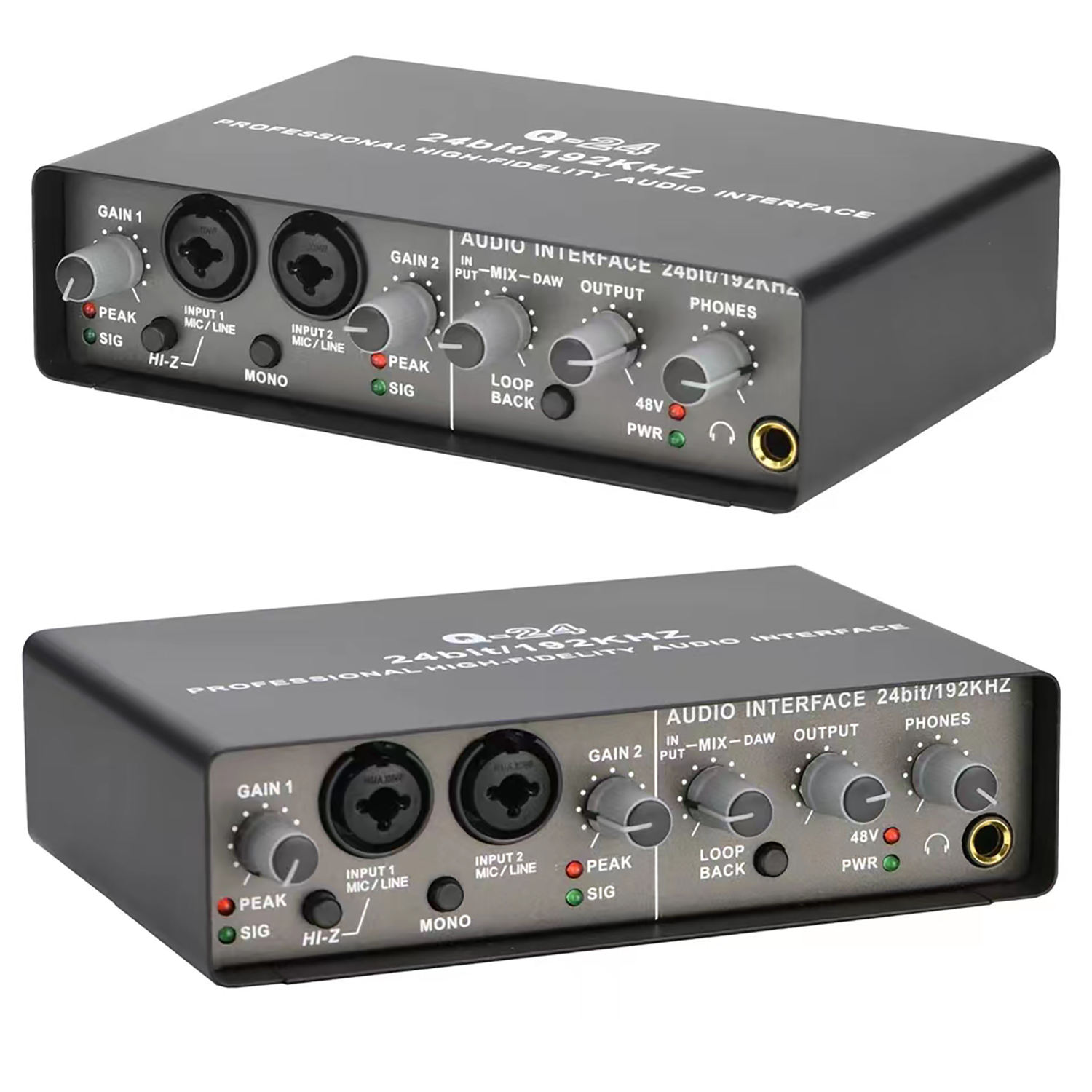 Usb Sound Card External - Interface audio professionnelle USB 6.35 XLR,