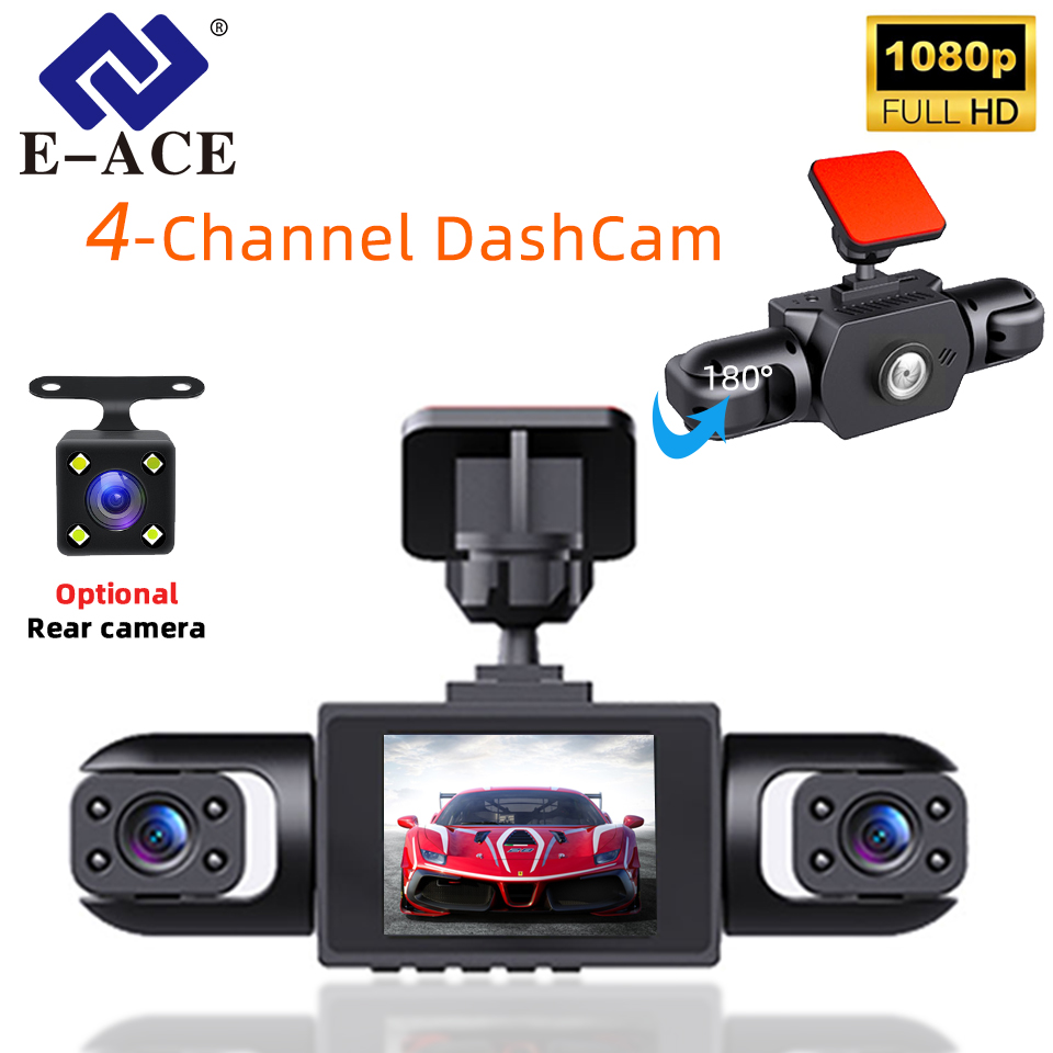 Panoramic Dash Cam 360 - E-ACE 360 ° Caméra embarquée DVR