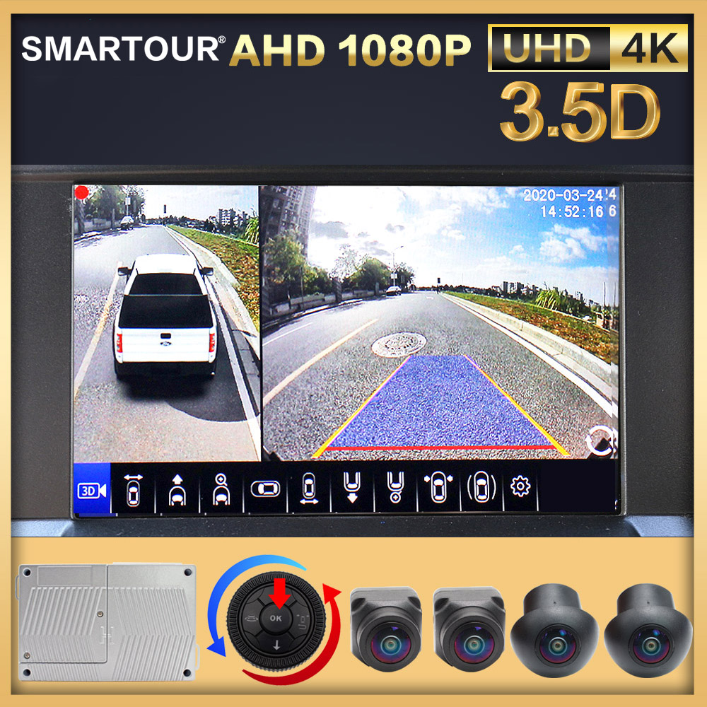 Panoramic Dash Cam 360 - SMARTOUR HD 1080P 3.5D 360 degrés