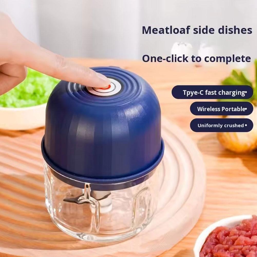 Kitchen Electronics Gadgets - Mini hachoir à ail électrique portable,