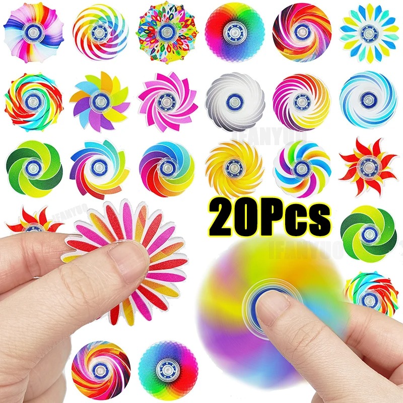 Electronics Gadgets Bag - 5-20 pièces Mini Fidget Spinner Arc-en-ciel