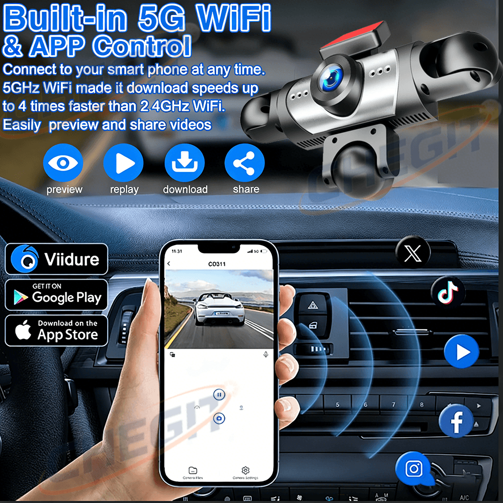 NOUVEAU 2026 Enregistreur vidé - Panoramic Dash Cam 360 avis et prix