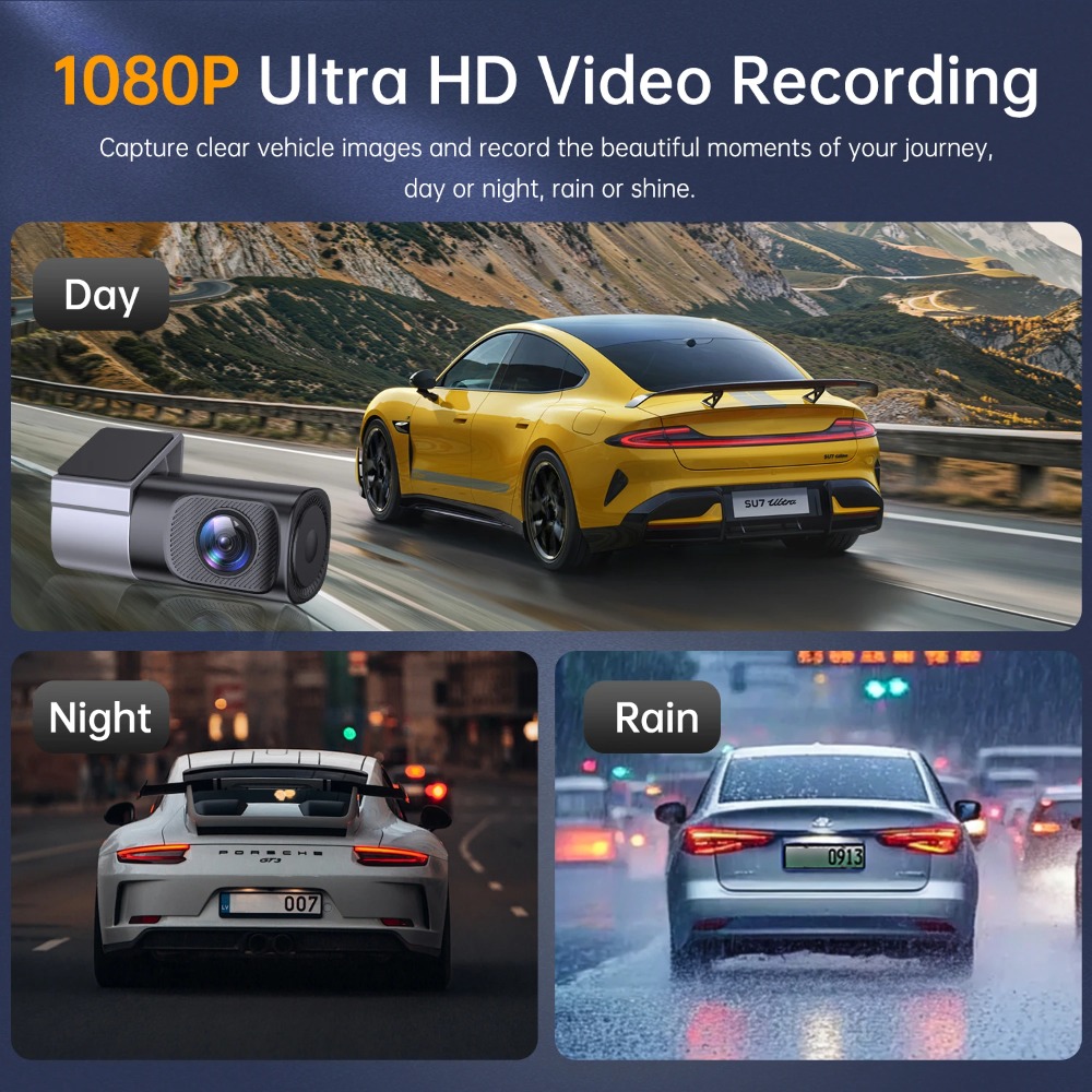 Caméra de tableau de bord mini - Panoramic Dash Cam 360 avis et prix