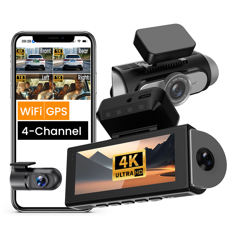 Caméra DVR de voiture WiFi GPS - Panoramic Dash Cam 360 avis et prix