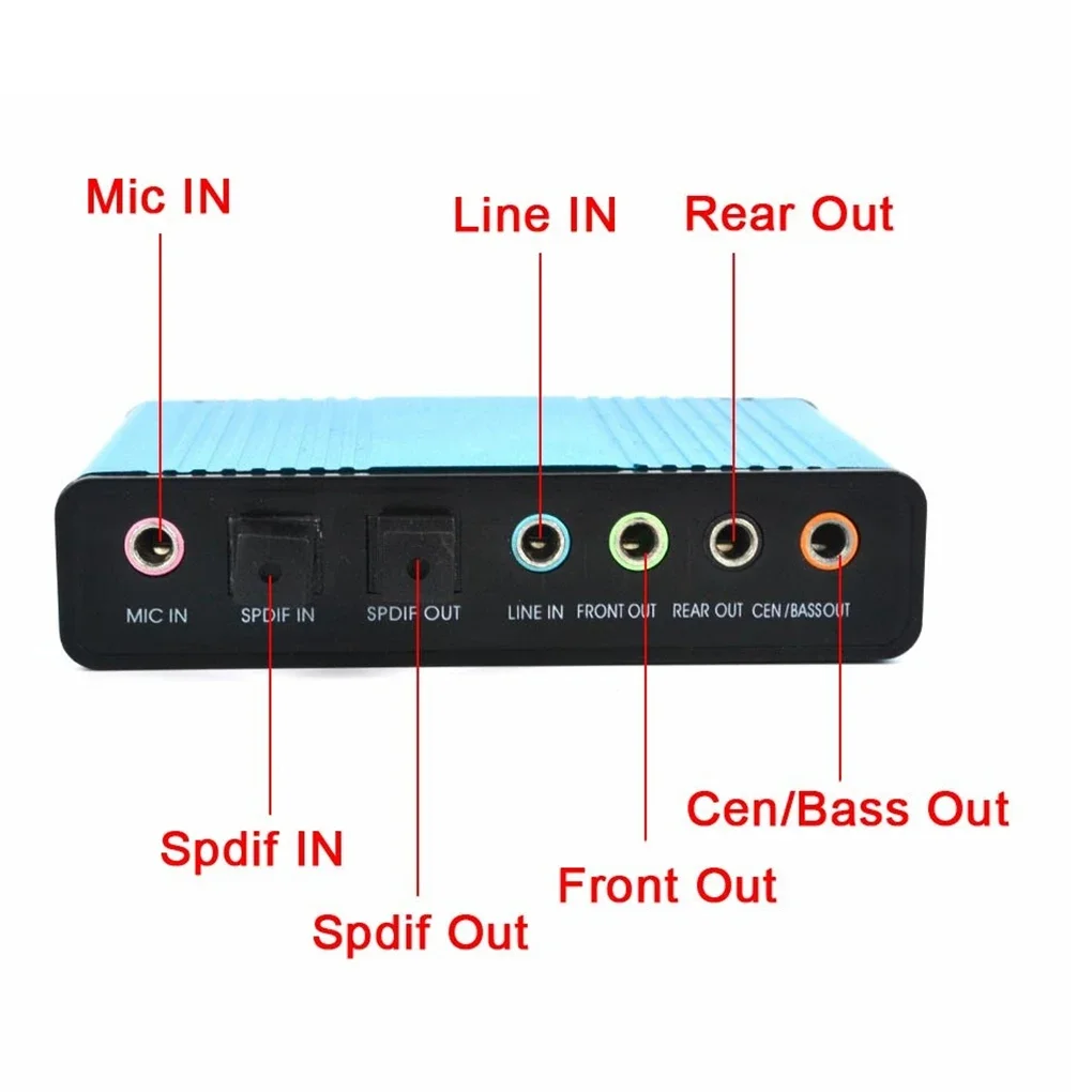 Carte son USB 2.0, 6 canaux, a - Usb Sound Card External avis et prix